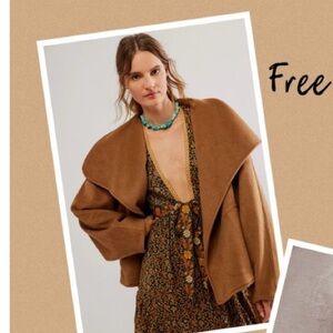 Free people Mina jacket BROWN